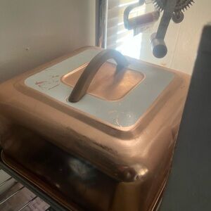 Copper Square Baking Pan with Lid